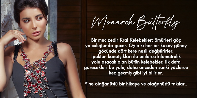 Roberto Bravo Gümüş Monarch Butterfly Koleksiyon Ürünleri